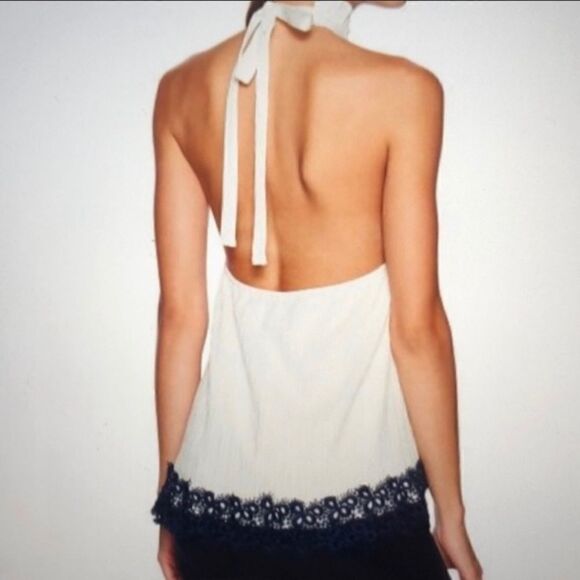 ‎NWOT Moon River Boho halter top -- Size M - Picture 3 of 10